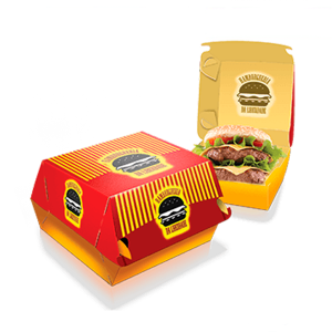 Embalagem Hamburguer Grande Supremo 300g 21,4x44,4cm 4x0 Sem Verniz Corte e vinco para encaixe 